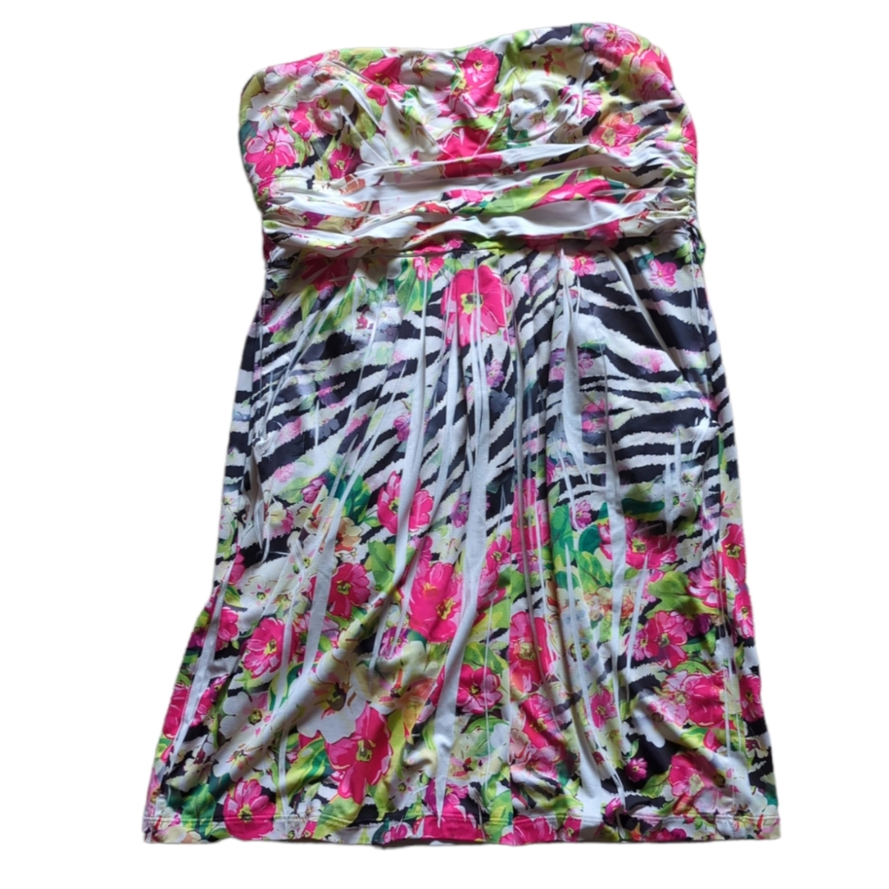 Strapless Tie Back Dress size Large - with pockets!